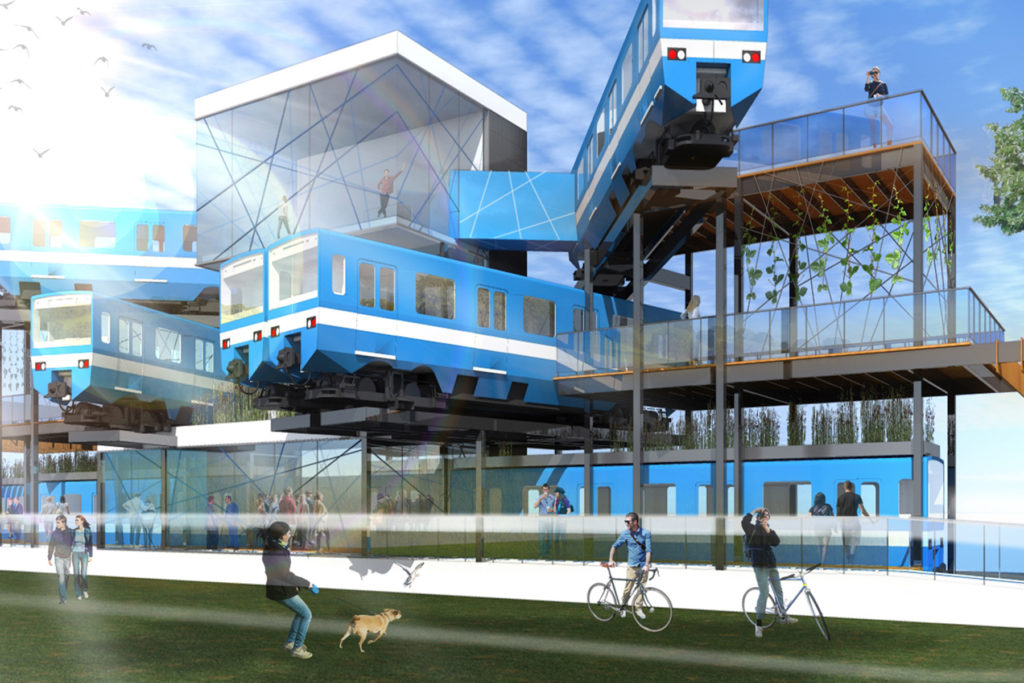 7 projets fascinants de réutilisation des wagons du métro de Montréal