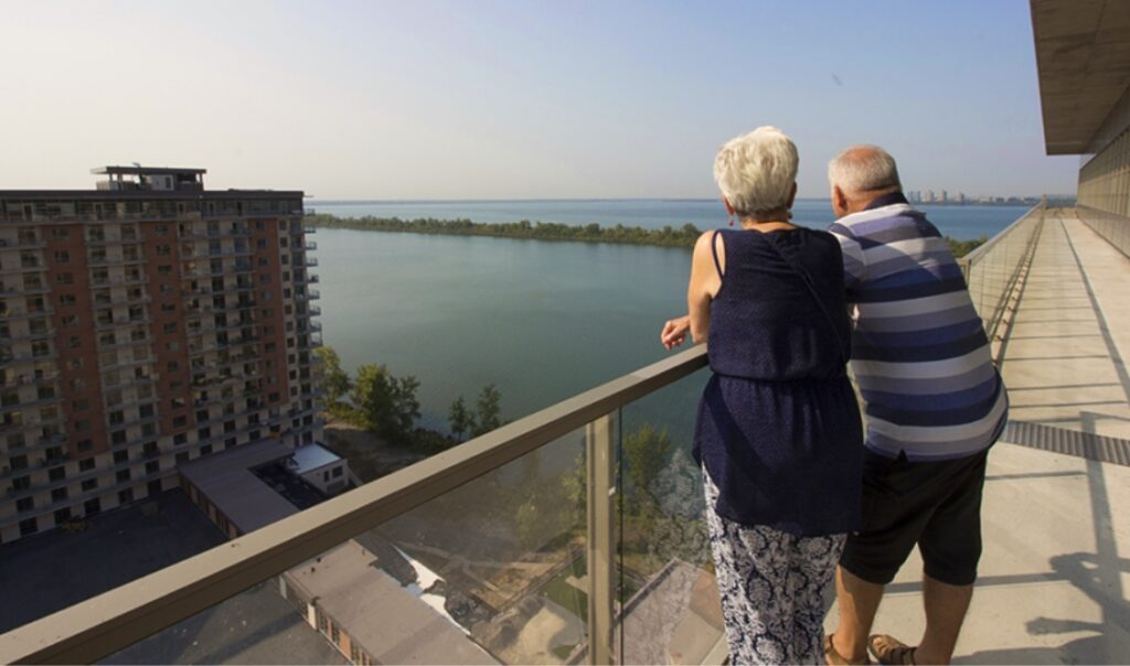 Manoir Brossard vue du balcon
