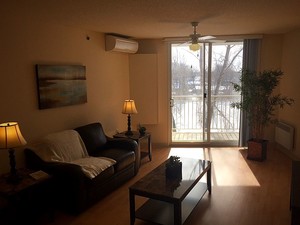 Pointe-aux-Trembles Salon d'un appartement 