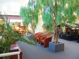 Manoir Boucherville Atrium rempli de verdure 