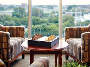 L'Image d'Outremont salon panoramique avec vue sur la ville