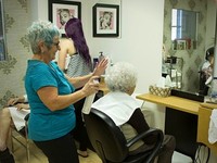 Manoir du Musée Hairdressing salon inside the residence
