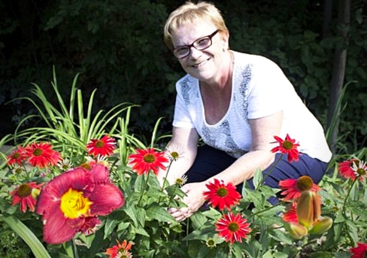 Manoir St-Hilaire Magnifiques fleurs dans le jardin