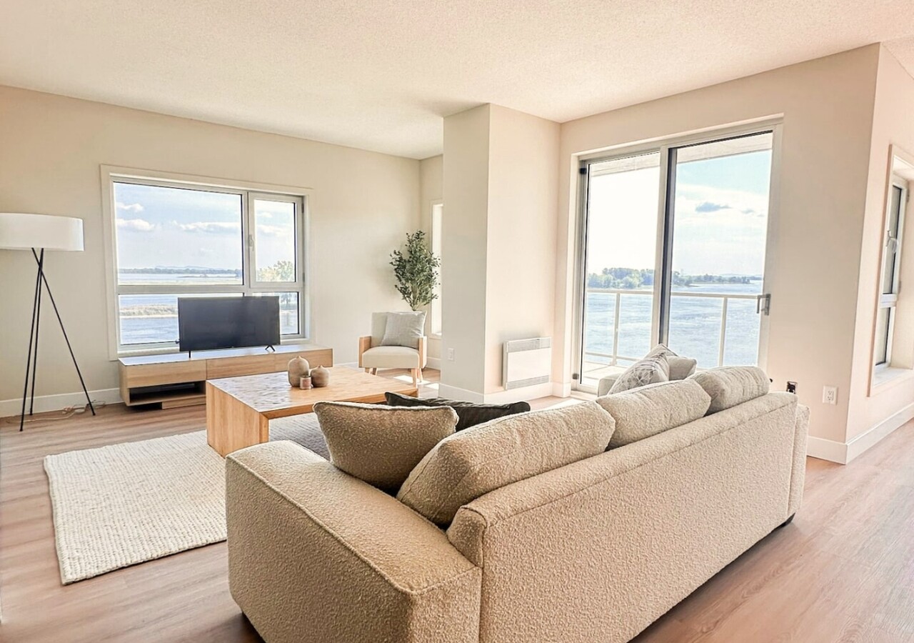 Les Résidences Soleil Manoir Repentigny salon avec vue