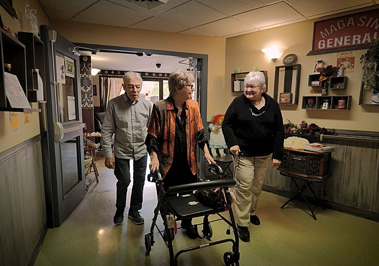 Residents having fun